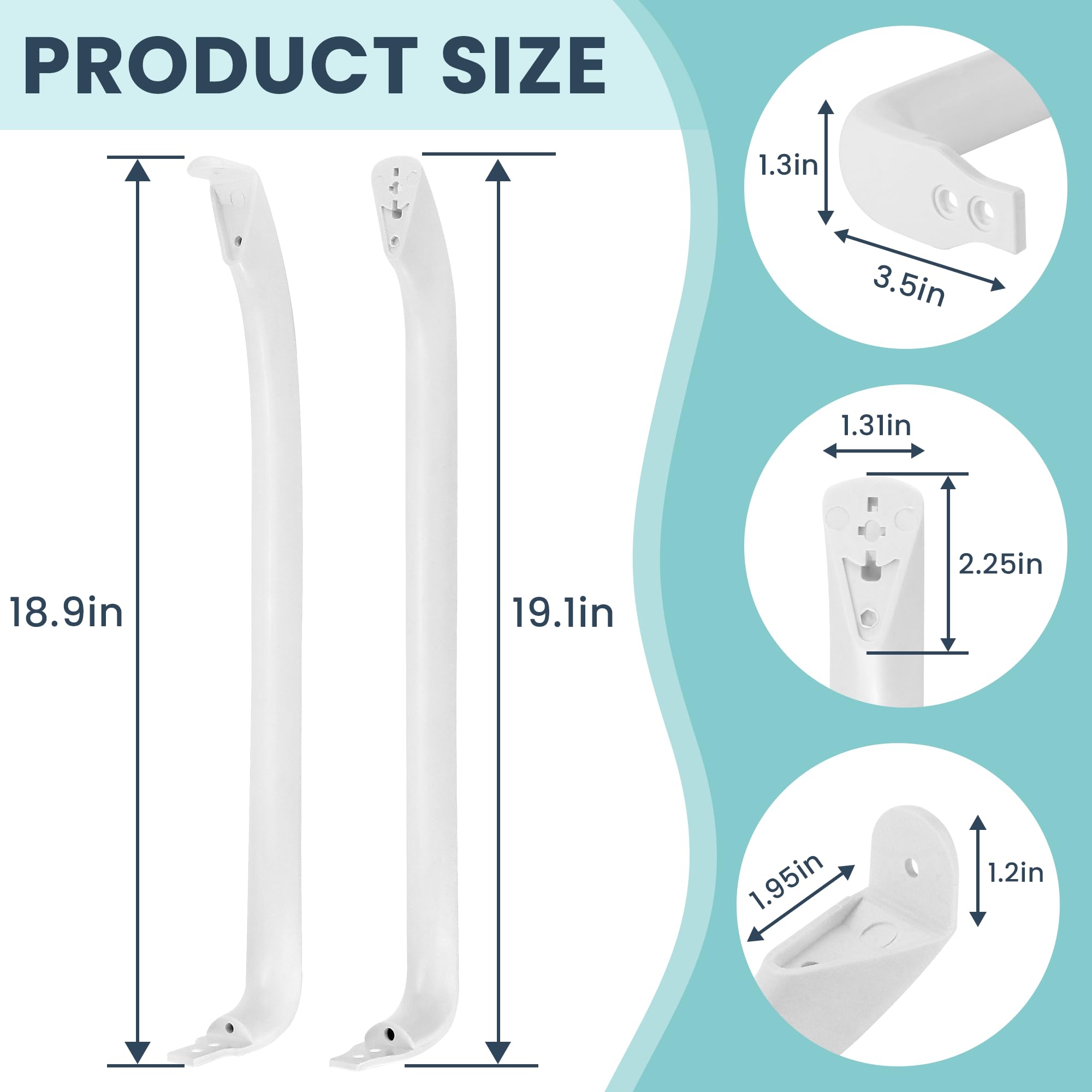 Amazon.com: AMI PARTS WR12X22148 Refrigerator Door Handle Set